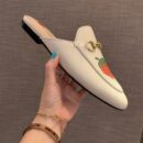 Gucci Strawberry Princetown MulesSpring/Summer 2020 Collection, White Women Shoes