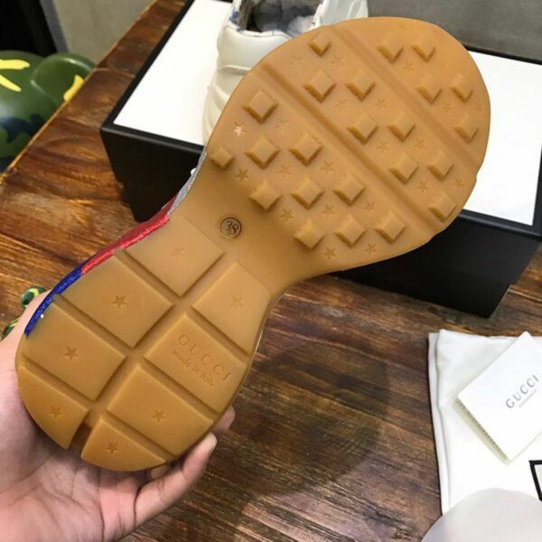 Gucci Stripe Rhyton Dad Sneakers 619895Spring/Summer 2020 Collection, White Women Shoes - Image 4