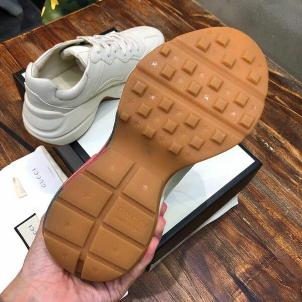 Gucci Stripe Rhyton Dad Sneakers 619896 Spring/Summer 2020 Collection, White Women Shoes - Image 9