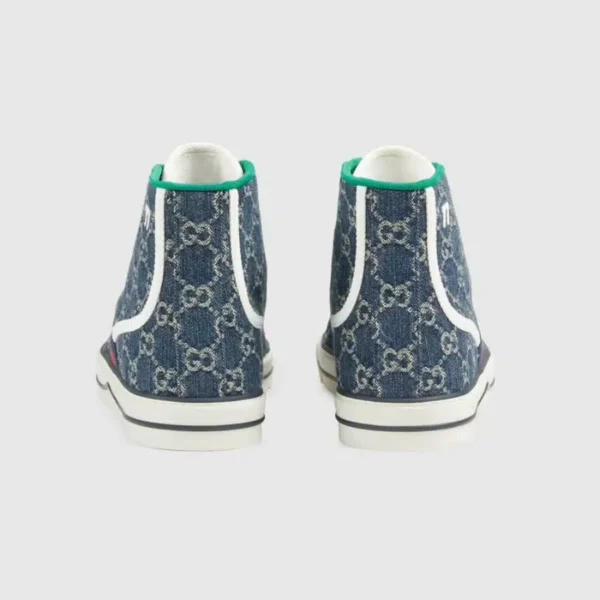 Gucci Tennis 1977 High Top Sneaker Blue - Image 6