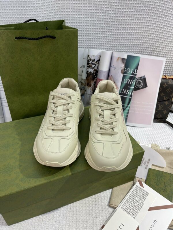 Gucci Tiger Women's Rhyton Sneaker Beige Women Shoes - Image 3