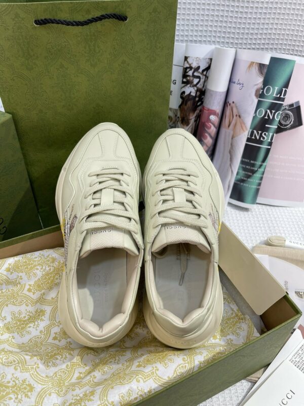 Gucci Tiger Women's Rhyton Sneaker Beige Women Shoes - Image 5