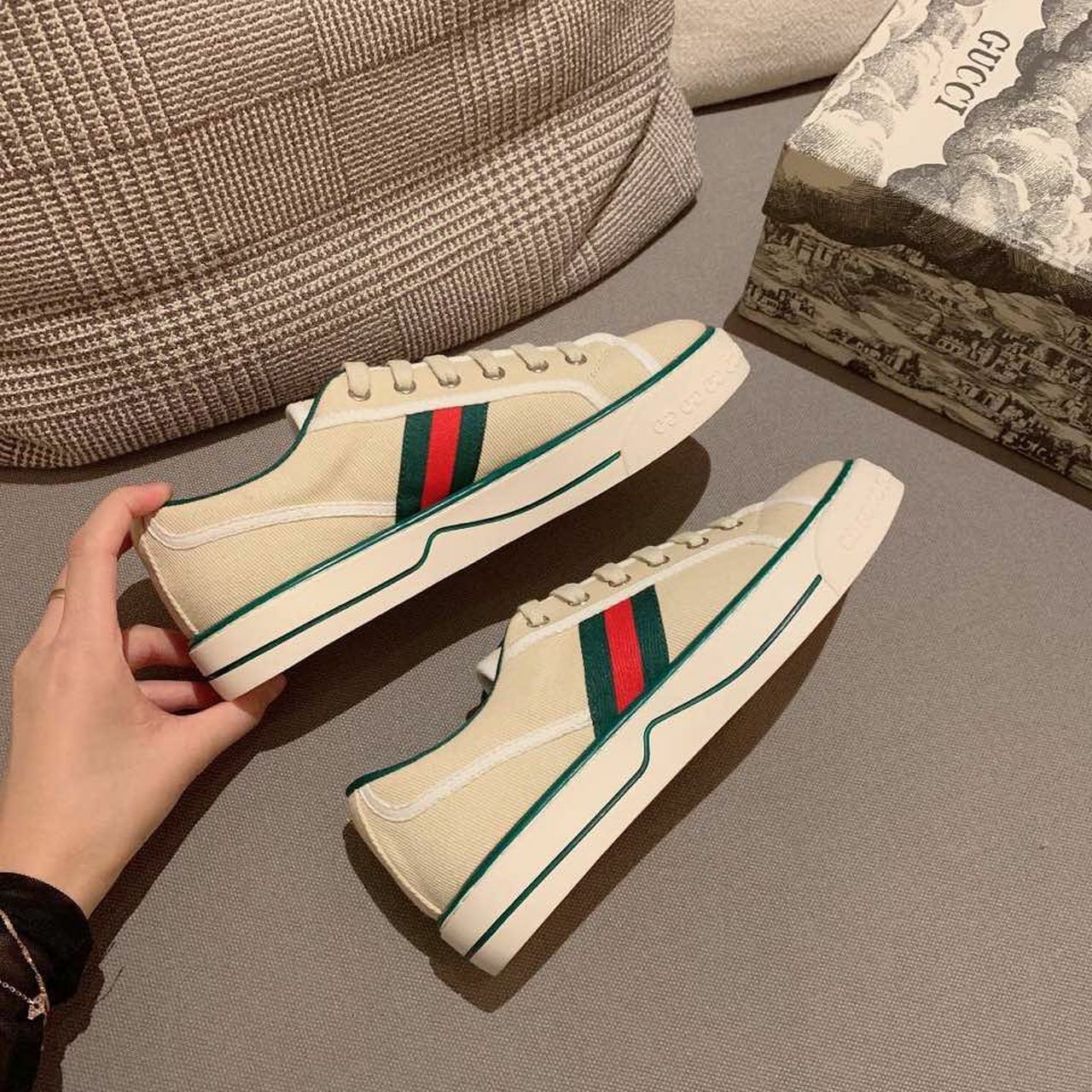 Gucci Vulcan GG Canvas SneakersSpring/Summer 2020 Collection, White Women Shoes
