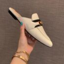 Gucci Web Princetown MulesSpring/Summer Collection White Women Shoes
