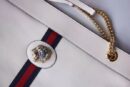 Gucci White Calfskin Rajah Large Tote