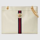 Gucci White Calfskin Rajah Large Tote
