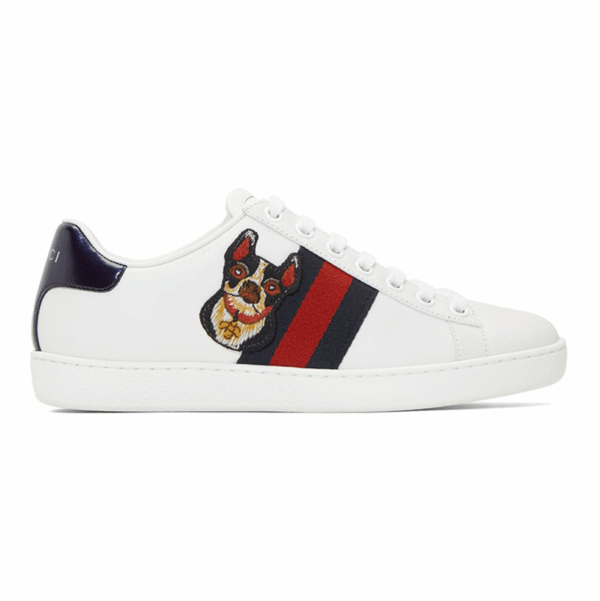 Gucci White Dog New Ace Sneakers EU36 - EU45