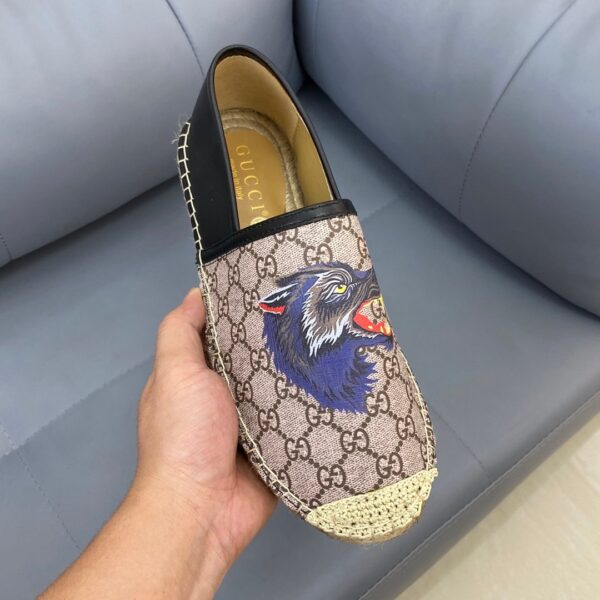 Gucci Wolf Print GG Espadrille Flats EU36-45 - Image 2