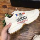 Gucci Worldwide Rhyton Dad Sneakers 619896Spring/Summer 2020 Collection, White Women Shoes