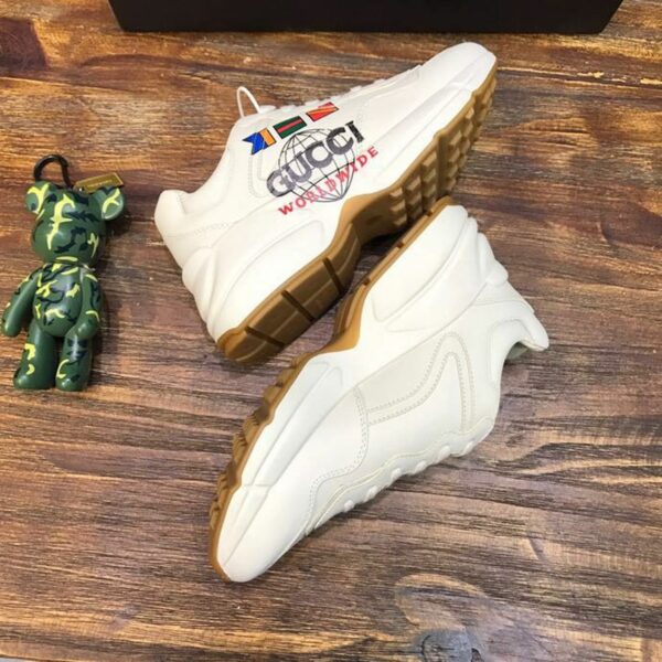 Gucci Worldwide Rhyton Dad Sneakers 619896Spring/Summer 2020 Collection, White Women Shoes - Image 2