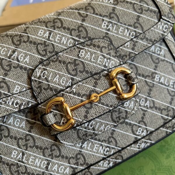 Gucci x Balenciaga The Hacker Project Mini Gucci Horsebit 1955 Beige/Ebony - Image 5