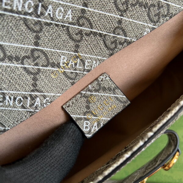 Gucci x Balenciaga The Hacker Project Mini Gucci Horsebit 1955 Beige/Ebony - Image 9