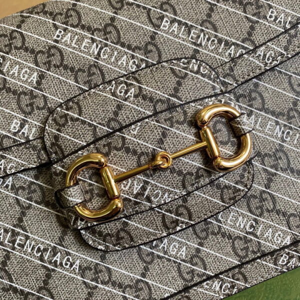 Gucci x Balenciaga The Hacker Project Small Gucci Horsebit 1955 Beige/Ebony - Image 6