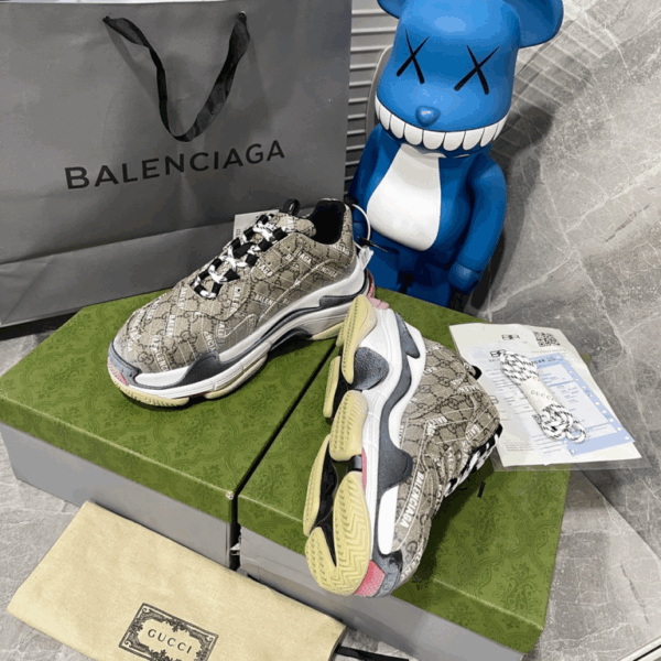 Gucci X Balenciaga The Hacker Project Triple S Beige EU36- EU45 - Image 4