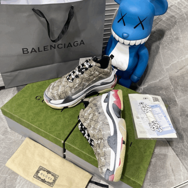 Gucci X Balenciaga The Hacker Project Triple S Beige EU36- EU45 - Image 3
