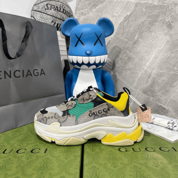 Gucci x Balenciaga The Hacker Project Triple S Beige Green Yellow EU36- EU45