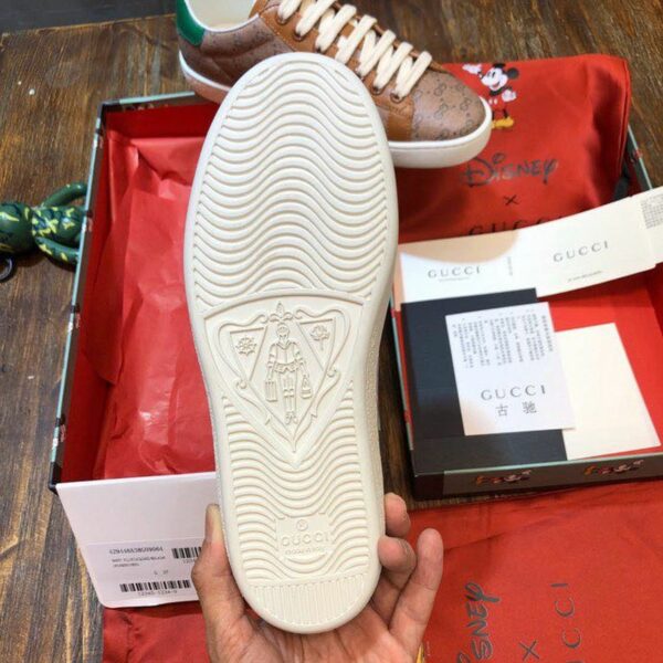 Gucci x Disney Ace Sneakers 603697Spring/Summer 2020 Collection, Brown Women Shoes - Image 9