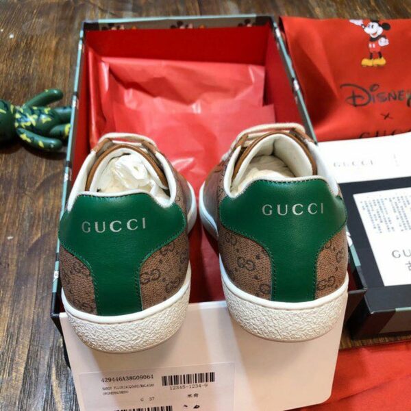 Gucci x Disney Ace Sneakers 603697Spring/Summer 2020 Collection, Brown Women Shoes - Image 3