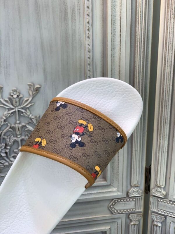 Gucci x Disney Pool Slides Spring/Summer 2020 Collection, Brown Women Shoes - Image 6