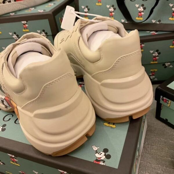 Gucci x Disney Rhyton Dad Sneakers 602049Spring/Summer 2020 Collection, White Women Shoes - Image 6
