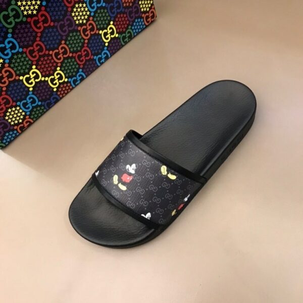 Gucci x Disney Slide SandalsSpring/Summer 2020 Collection, Black Women Shoes - Image 3