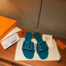 Hermes Aloha PVC Jelly Sandals Spring /Summer Collection Malachite