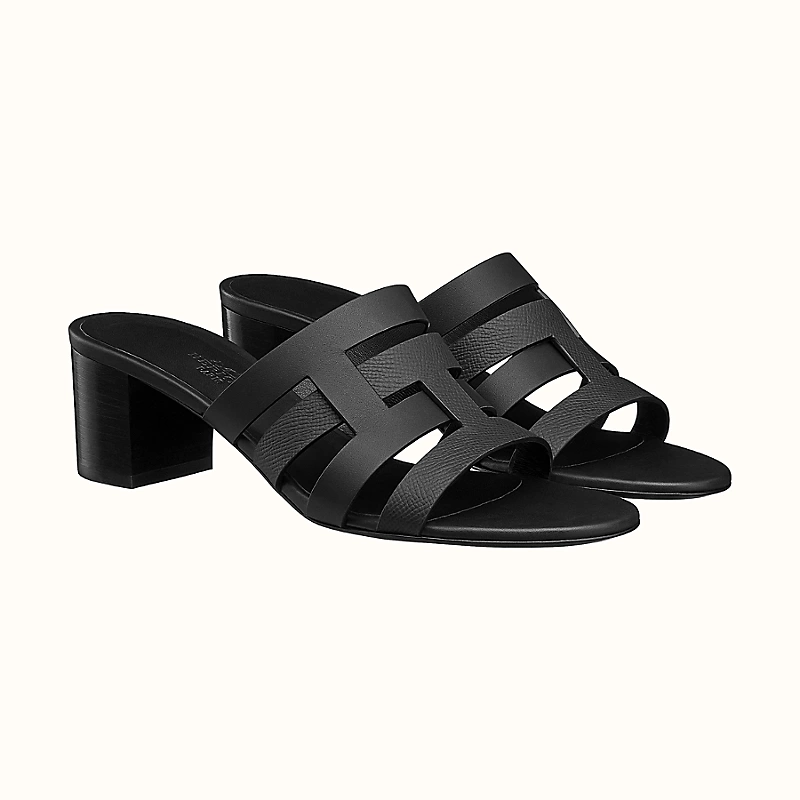Hermes Amica Sandal Noir