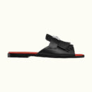 Hermes Auteuil Sandal Noir