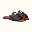 Hermes Auteuil Sandal Noir