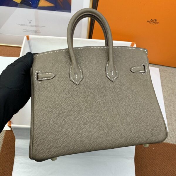 Hermes Birkin 25 Nata Swift Gold Hardware Brown - Image 5