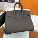 Hermes Birkin 25 Nata Swift Gold Hardware Dark Brown