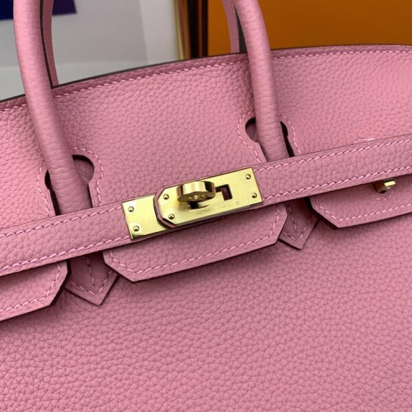 Hermes Birkin 25 Nata Swift Gold Hardware Pink - Image 3