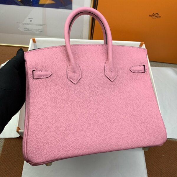 Hermes Birkin 25 Nata Swift Gold Hardware Pink - Image 4
