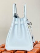 Hermes Birkin 25 Nata Swift Silver Hardware Light Blue