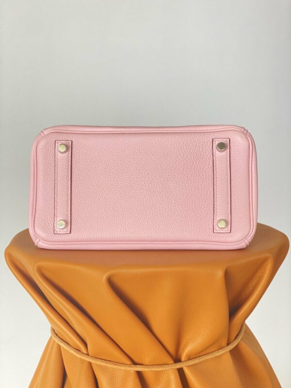 Hermes Birkin 25 Nata Swift Silver Hardware Pink - Image 6