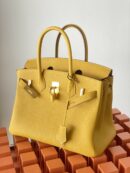 Hermes Birkin 30 Nata Swift Gold Hardware Yellow