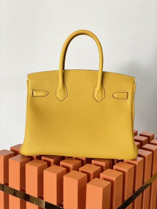 Hermes Birkin 30 Nata Swift Gold Hardware Yellow - Image 5
