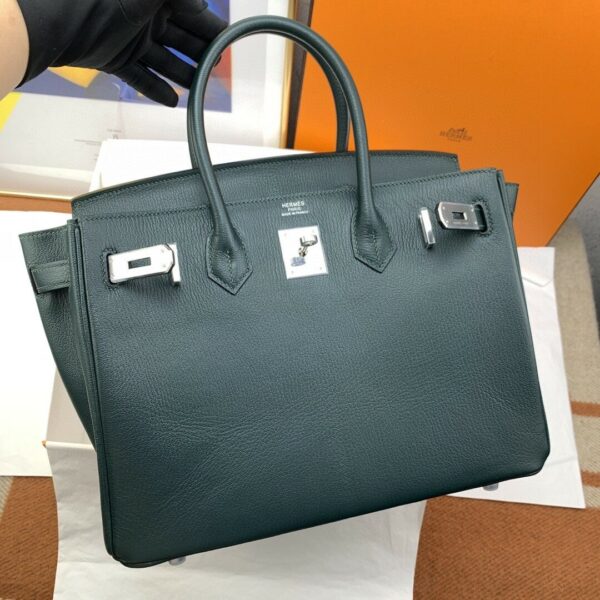 Hermes Birkin 30 Nata Swift Silver - Image 5