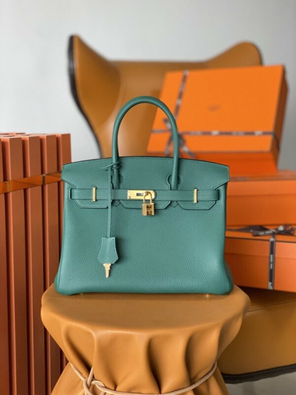 Hermes Birkin 30 Nata Swift Silver Hardware - Image 9