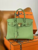 Hermes Birkin 30 Nata Swift Silver Hardware Green
