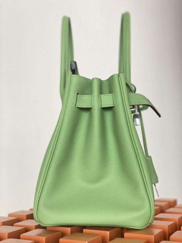 Hermes Birkin 30 Nata Swift Silver Hardware Green - Image 2