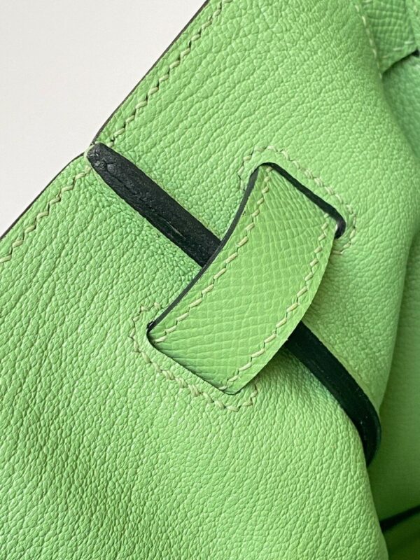 Hermes Birkin 30 Nata Swift Silver Hardware Green - Image 4