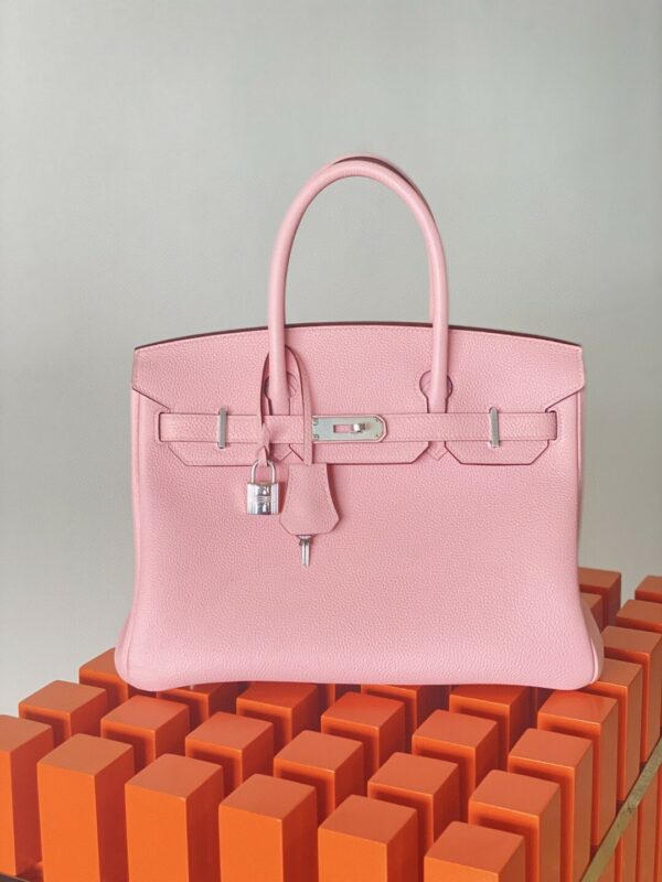 Hermes Birkin 30 Nata Swift Silver Hardware Pink