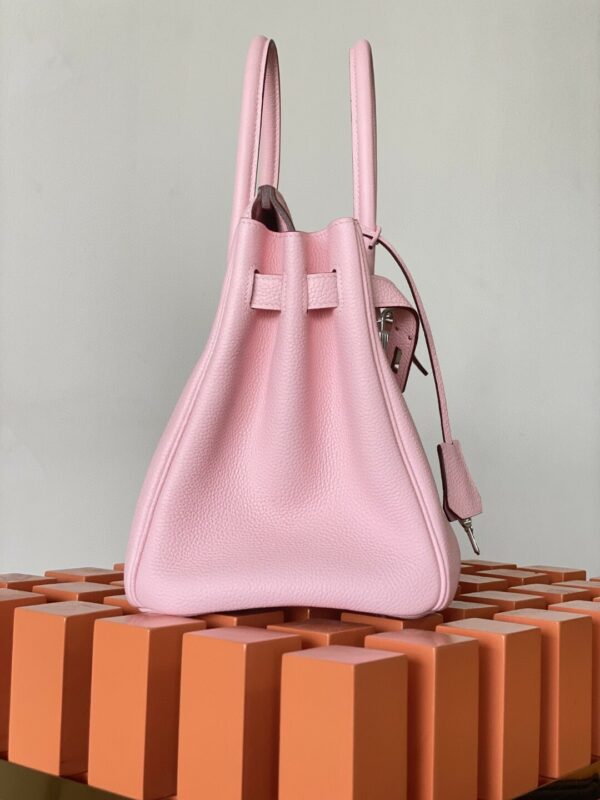 Hermes Birkin 30 Nata Swift Silver Hardware Pink - Image 5