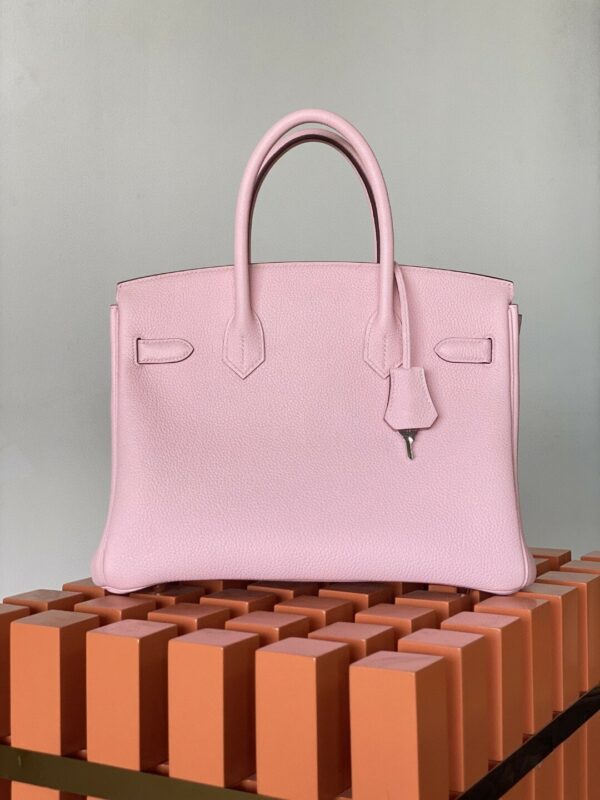 Hermes Birkin 30 Nata Swift Silver Hardware Pink - Image 4