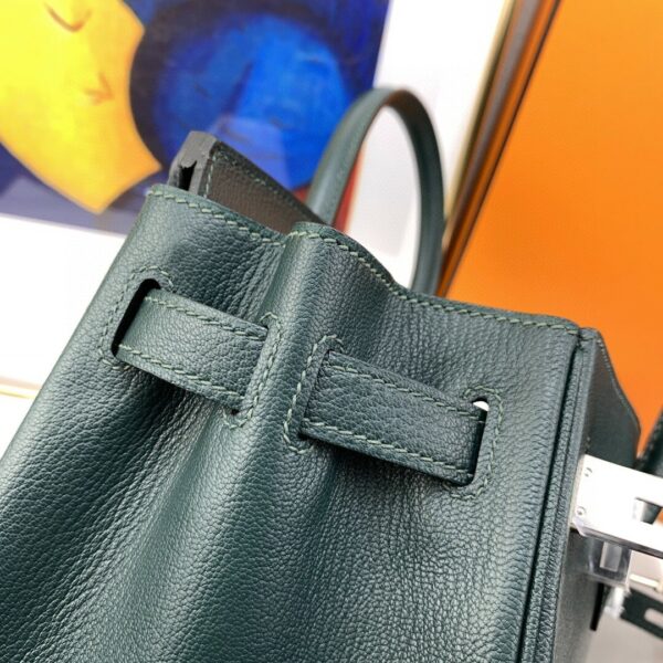 Hermes Birkin 30 Nata Swift Silver - Image 7