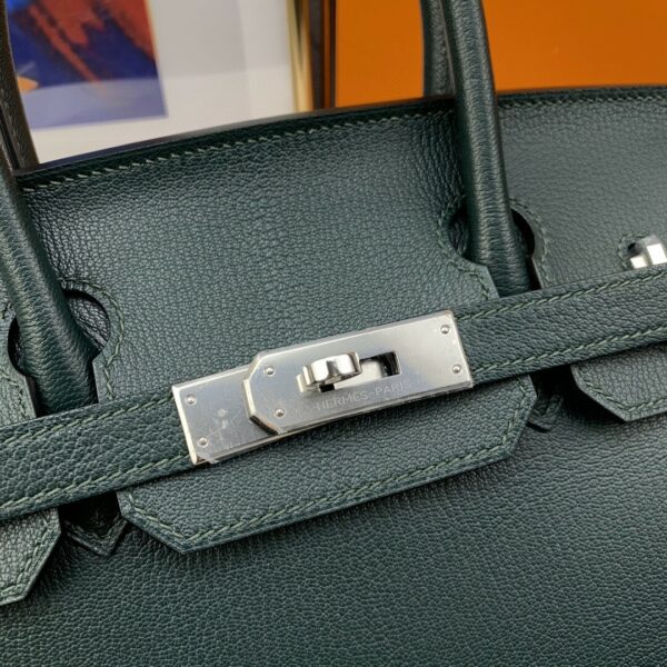 Hermes Birkin 30 Nata Swift Silver - Image 3
