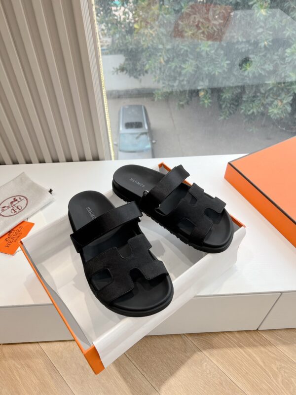 Hermes Black Sandal