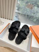 Hermes Black Sandal