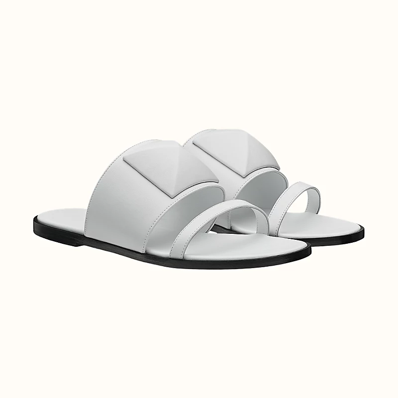 Hermes Caia Sandal Blanc